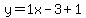 y=1x-3%2B1