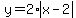 y=2%2Aabs%28x-2%29