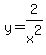 y=2%2Fx%5E2