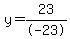 y=23%2F-23