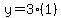 y=3*(1)
