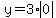y=3*abs(0)