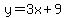 y=3x%2B9