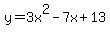 y=3x%5E2-7x%2B13