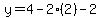 y=4-2(2)-2