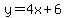 y=4x%2B6