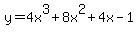 y=4x%5E3%2B8x%5E2%2B4x-1