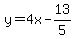 y=4x-13%2F5%29