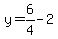 y=6%2F4-2