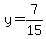 y=7%2F15