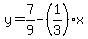 y=7%2F9-%281%2F3%29%2Ax