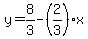 y=8%2F3-%282%2F3%29%2Ax