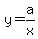 y=a%2Fx