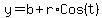 y=b+r*Cos(t)