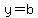 y=b