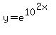 y=e%5E10%5E%282x%29