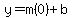 y=m%280%29%2Bb