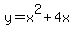 y=x^2+4x