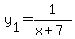 y%5B1%5D=+1%2F%28x%2B7%29