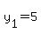 y[1]=5