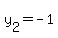 y[2]=-1