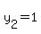 y[2]=1