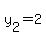 y[2]=2