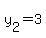 y[2]=3