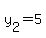 y[2]=5