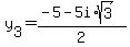 y%5B3%5D+=+%28-5+-+5i%2Asqrt%283%29%29%2F2+