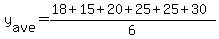 y%5Bave%5D=%2818%2B15%2B20%2B25%2B25%2B30%29%2F6