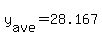 y[ave]=28.167