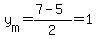 y%5Bm%5D=%287-5%29%2F2=1