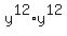 y^12*y^12