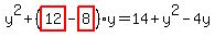 y%5E2%2B%28highlight_red%28+12+%29-highlight_red%28+8+%29%29%2Ay=14%2By%5E2-4y