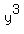 y%5E3