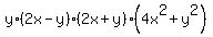 y+%2A+%282x-y%29%282x%2By%29%284x%5E2+%2B+y%5E2%29