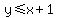y+%3C=+x+%2B+1