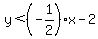 y+%3C+%28-1%2F2%29%2Ax+-+2