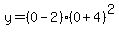 y+=%280-2%29%280%2B4%29%5E2