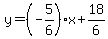 y+=+%28-5%2F6%29x+%2B+18%2F6