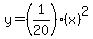 y+=+%281%2F20%29%28x%29%5E2