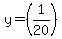 y+=+%281%2F20%29
