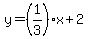 y+=+%281%2F3%29%2Ax+%2B+2