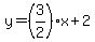 y+=+%283%2F2%29x+%2B2