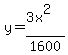 y+=+%283x%5E2%29%2F1600