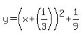 y+=+%28x+%2B+%28i%2F3%29%29%5E2+%2B+1%2F9