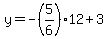 y+=+-%285%2F6%2912+%2B+3
