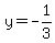y+=+-1%2F3