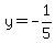y+=+-1%2F5